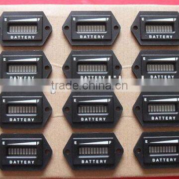 LED display battery charge indicator (hexagon)