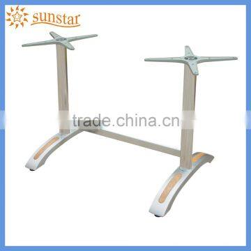 Double legs Metal Aluminium Dining Table Base L83405