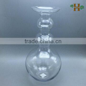 gourd shape clear glass vases