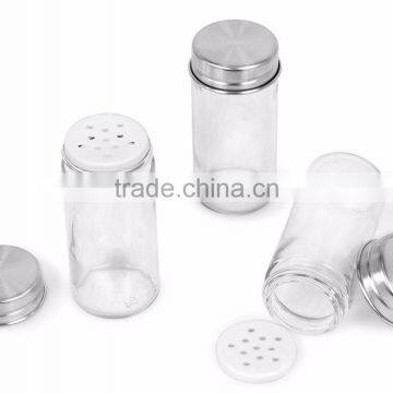 12 Jars Glass Condiment Kitchen Set Stainless Steel Revolving Spice Rack Set photo-3