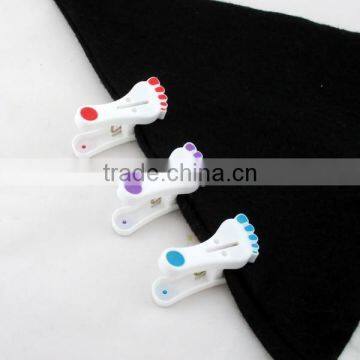 12PCS Plastic Foot Sharp Mini Clothespin photo-2