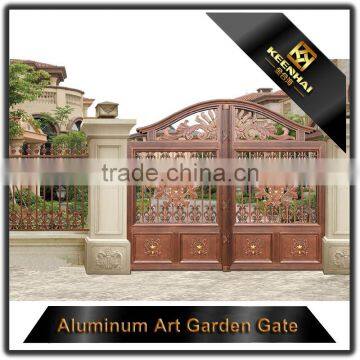 Powder Coated Aluminum Garden Gate With Flower Design photo-3