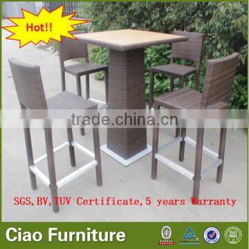 Outdoor Bar Furniture for Sale Leisure Bar Counter and Bar Stool Set photo-1
