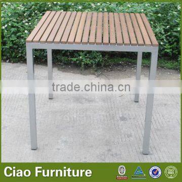 Outdoor Plastic Wood Table Set Garden Coffee Table and Chair photo-5