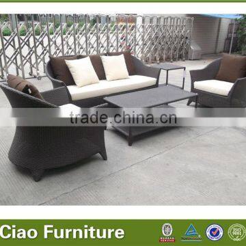 fashional garden wicker sofa set outdoor rattan table and chair