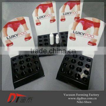 Black Round Plastic Serving Vacuum Forming Tray photo-2