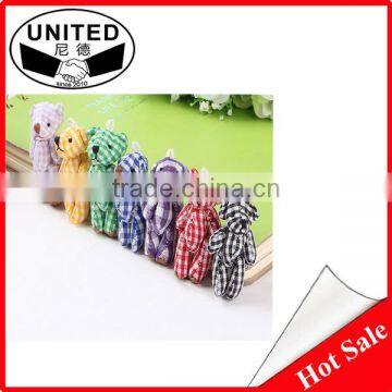 Plaid Cloth Doll Bear Joint DIY Tactic Lattice Bear DIY Handmade Plush Toys