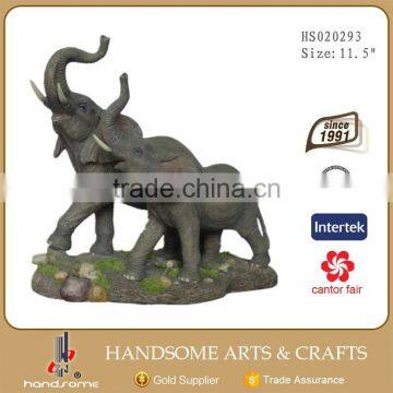 10 Inch Home Decoration Resin Gift Lively Animal Statue Elephant Sculpture photo-3