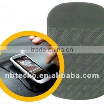 Car mobile phone anti slip rubber mat eco-friendly sticky mobile pad