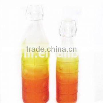 two colors 460ml glass juice bottle in a reasonal price