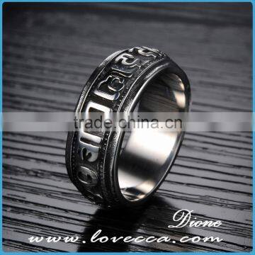 High Polished Men Jewellery Figure Rings 316l Surgical Stainless Steel Men Ring photo-3