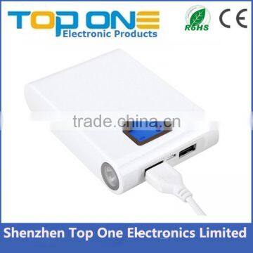 Best Alibaba supplier dual USB charger portable power bank with display for all mobile phones