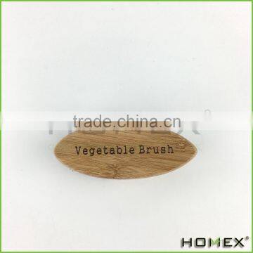 Bamboo Vegetable Scrub Brush Homex BSCI/Factory photo-2