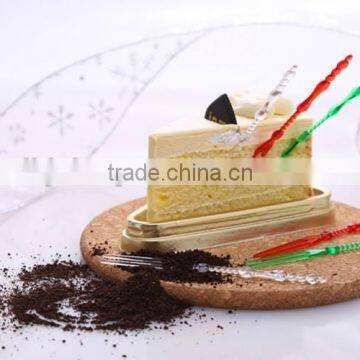 Useful Plastic 50pcs Cake Forks Set/ Disposable Plastic Fruit Forks photo-5