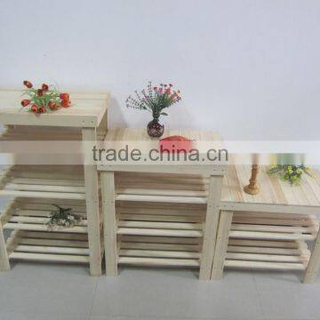 Decoration Hot Sale Wooden Flower Display Shelf photo-4