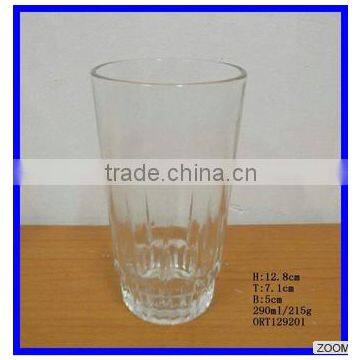 290ml water juice round bottom glass cup