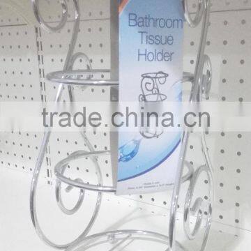 Steel constraction bathroom tissue towel holder