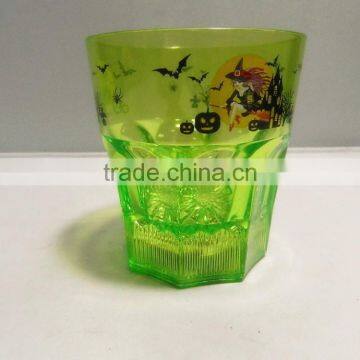 Hot sales new design plastic led flashing halloween decor with halloween cup