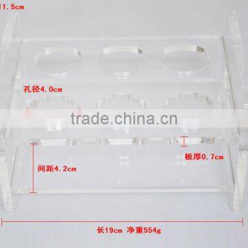 Customized New Transparent Acrylic Wine Bottle Rack