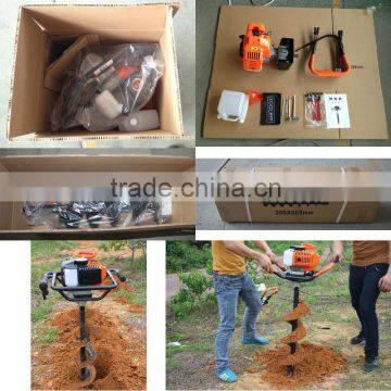 71cc 2400w Portable Hand Ground Drill Drilling Machine Hand-Held Manual Fence Post Hole Digger Auger Drill photo-3