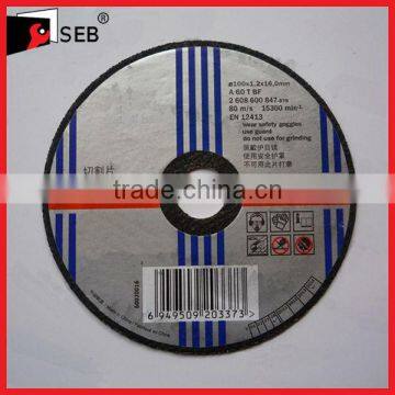 Flat super thin Resin Bonded Reinforced Cutting Wheels