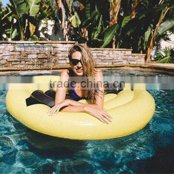 2017 Hot Selling Leasure Giant Yellow Emoji Inflatable Pool Float Outdoor Swiming Raft Water Party Lounge for Kids and Adults photo-3