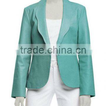 Ladies leather blazer