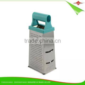 ZY-N5032 Hot Sale 4 Side Plastic Handle Stainless Steel Kitchen Tool Multi Grater photo-2