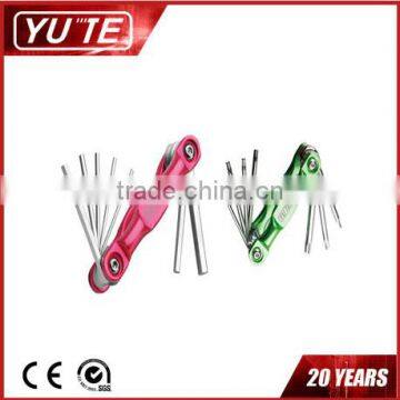 2017 Latest design Yute 14PCS curve hex wrench set&allen key