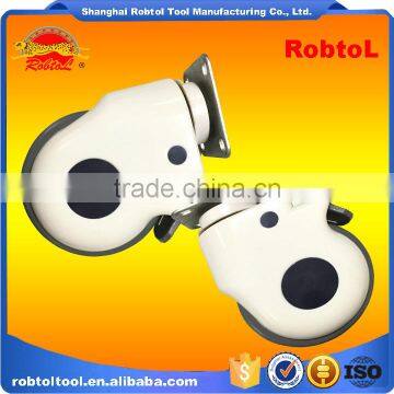 Mute Universal Drive Hospital Medical Caster Bed Chair Wheelchair Castor Wheel Fixed Swivel Brake Rubber Nylon pu Tpr pp photo-6