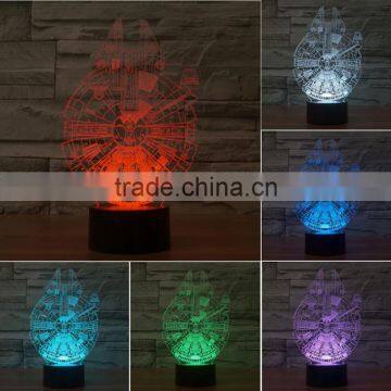 7 Color Change 3D Illusion Led Lamp Touch Switch Table Lamp LED Night Light for Decoration photo-4