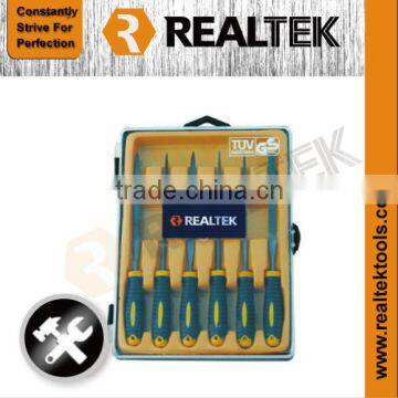 6PCS Needle File Set With Plastic Handle