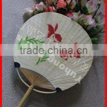 Top Sale Novelty Promotional Round Paper Hand Fan photo-2