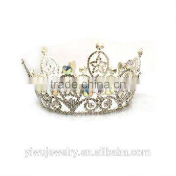 Latest Design Cheap Beauty Queen Metal Pageant Crowns Tiaras H172-137