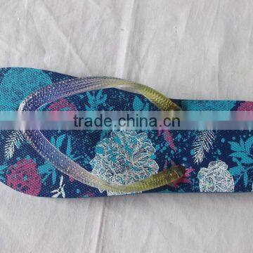 PE Colorful Printed Flip Flop Beach Slipper photo-2