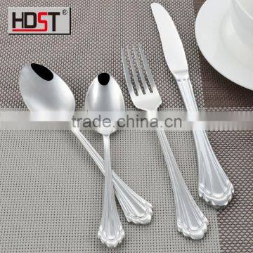 18/8 stainless steel flatware;Eco-Friendly serving cutlery set; good quality types of hotel cutlery;