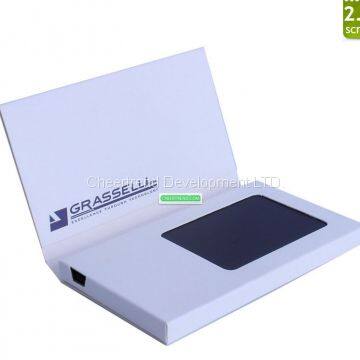 Promotional TFT LCD Screen 2.4 inch lcd video greeting card, video brochure