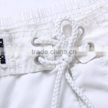2014 Fashion White Cheap Wholesale Beach Shorts With Mesh Lining photo-4