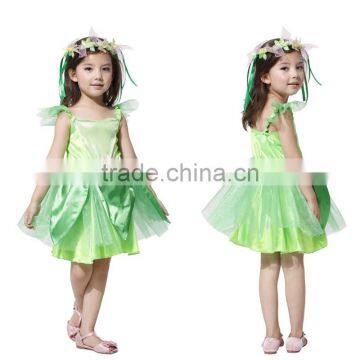 Halloween party girl green fairy costumes HN015