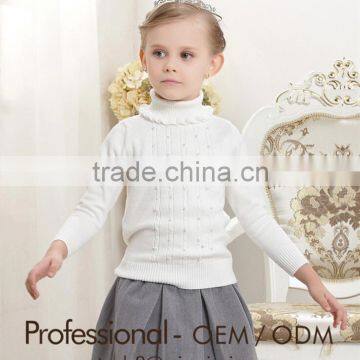 cute girls long sleeve turtleneck basic sweater china supplier