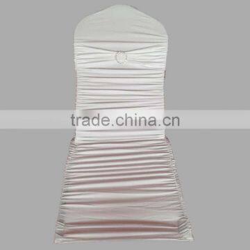 210 GSM Thick Ruffled Colorful Pleated Chair Cover With Band at Back photo-4
