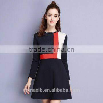 Women's New Style Slim Long Wool Dresses Wholesale