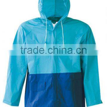 plain color pvc raincoat pvc rain jackets