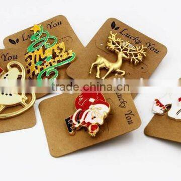 Handmade Christmas Brooch for Holiday Gifts Various Charms Decorative Breastpins photo-6