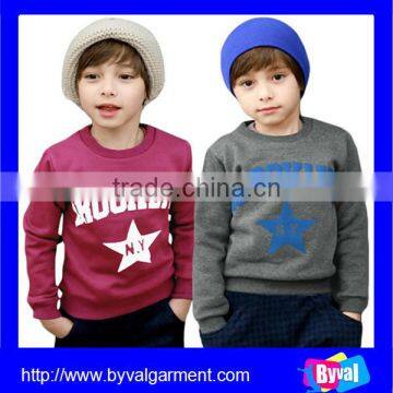 100% cotton custom children printed hoodies with custom logo printing