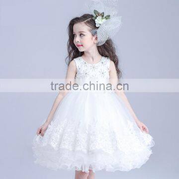 kids fashion show dresses white prom dresses modern girls dress