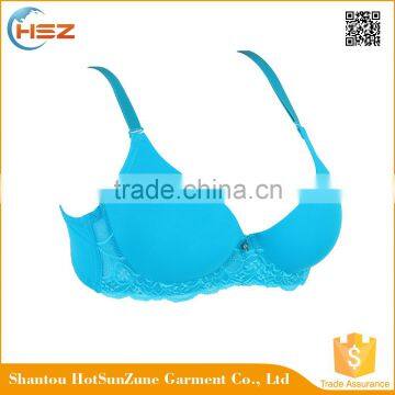 HSZ-58055 2016 China Sexy Hot Ladies Lingerie Good Quality Push-up Bra One Piece Underwear For Women