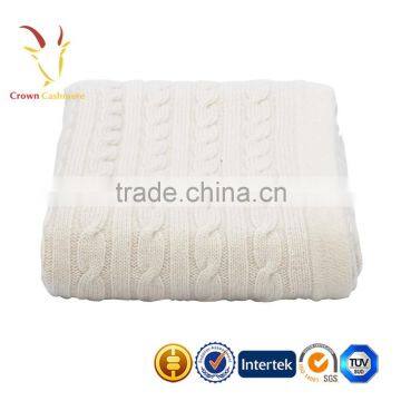 Colorful Cable Luxe Knitted Cashmere Baby Blanket photo-2