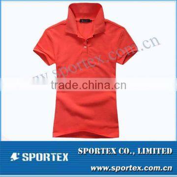 100% cotton women's Polo shirt / Golf shirt for ladies