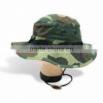 Cheap Light Cotton Twill Embroidery Camouflage Bucket Hat